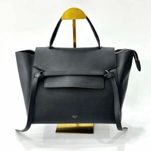 Celine Mini Belt Bag Handbag Sling Bag Black Gold