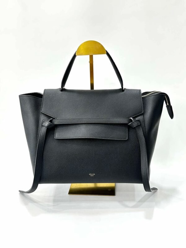 Celine Mini Belt Bag Handbag Sling Bag Black Gold