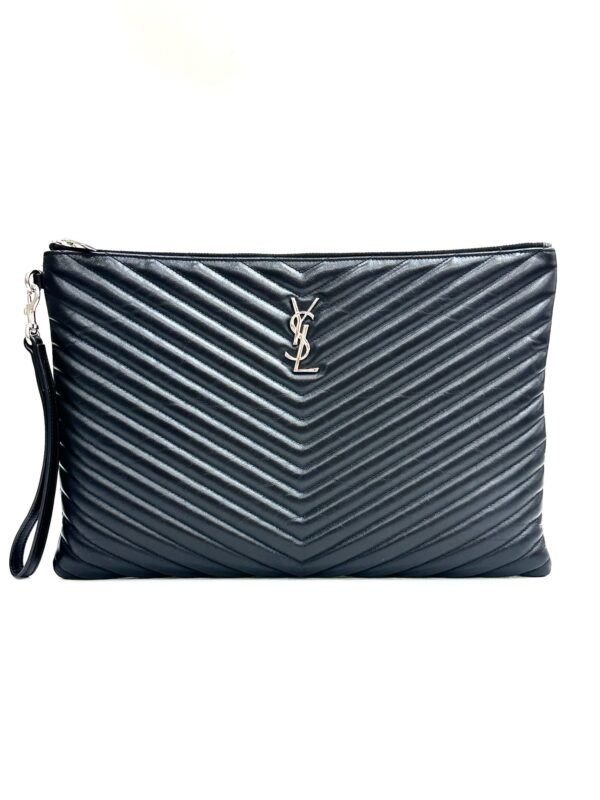 Saint Laurent Monogram Wristlet Clutch Large