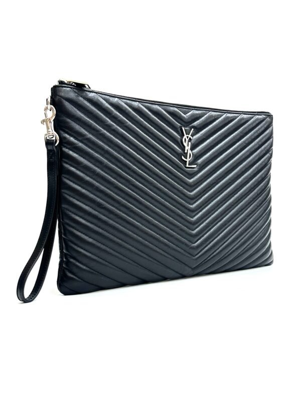 Saint Laurent Monogram Wristlet Clutch Large - Image 4