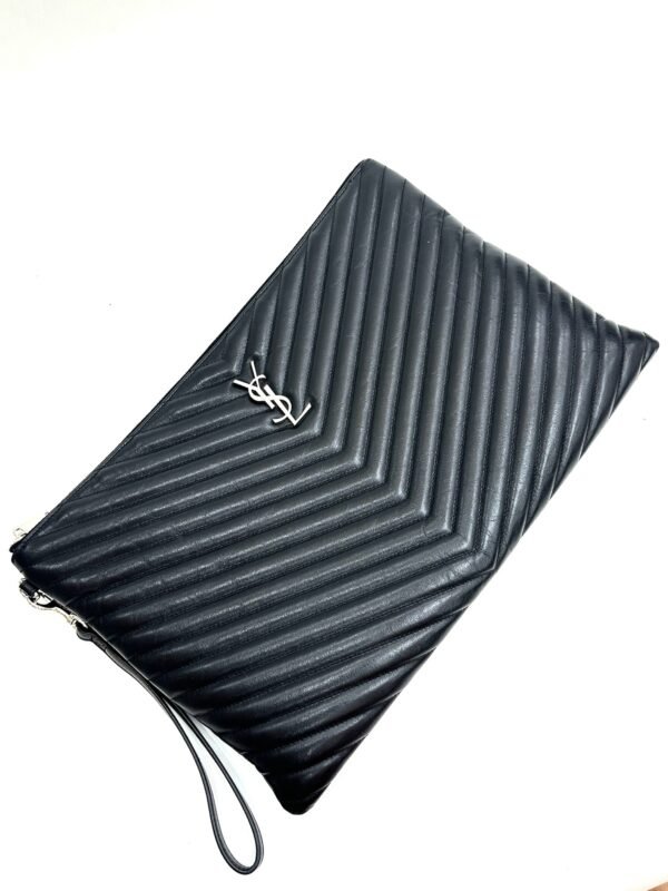 Saint Laurent Monogram Wristlet Clutch Large - Image 5