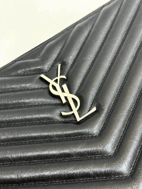 Saint Laurent Monogram Wristlet Clutch Large - Image 11