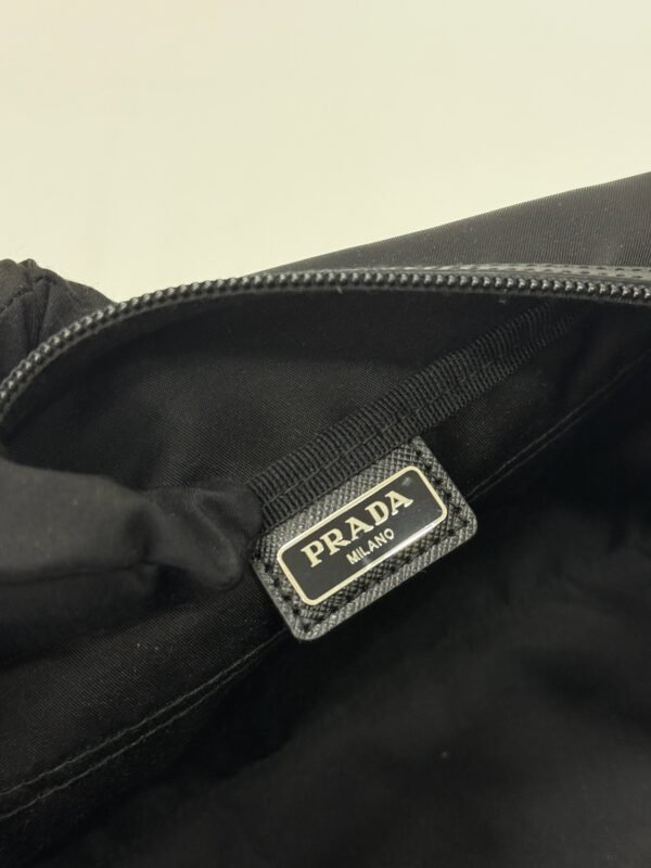 Prada Nylon Travel Pouch Pouch Nero (Black) Silver 258