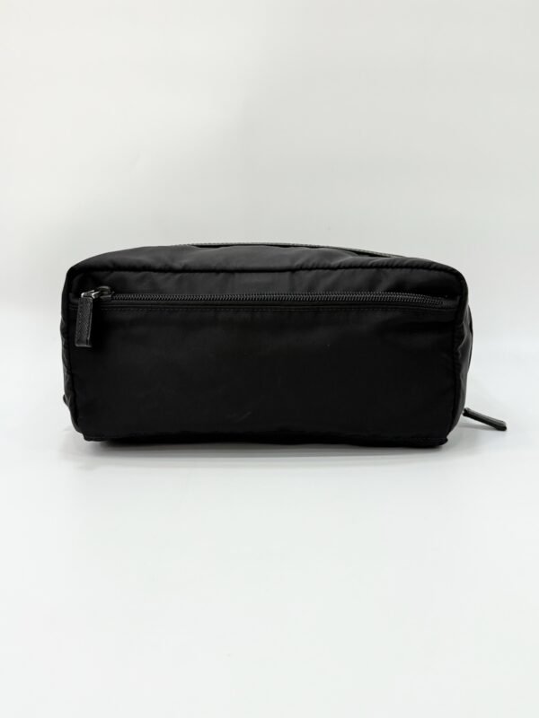Prada Nylon Travel Pouch Pouch Nero (Black) Silver 258