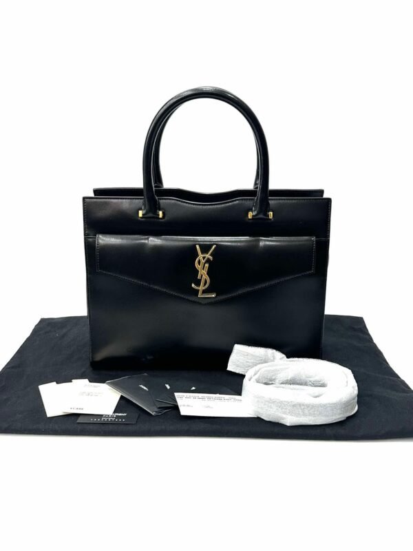 Saint Laurent Uptown Medium Calfskin Two Way - Image 4