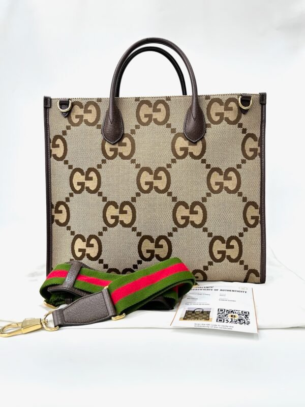 Gucci Jumbo GG Canvass Tote - Image 14
