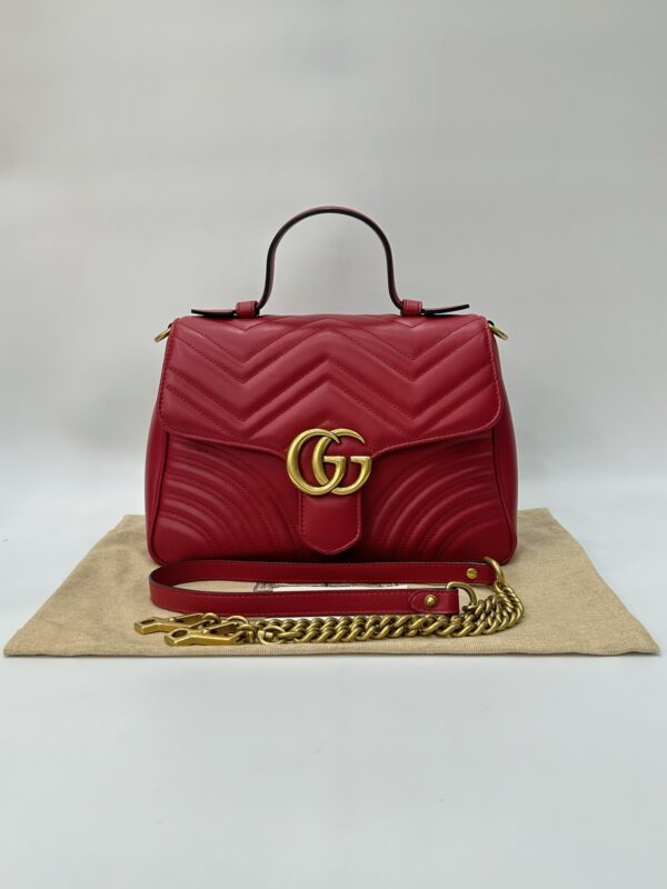 Gucci Marmont Top Handle Medium - Image 6