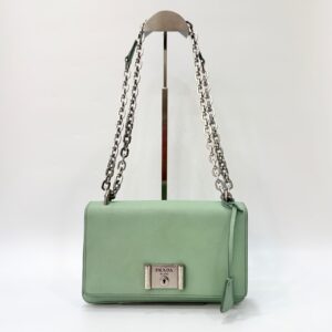 Prada Saffiano Lock Flap Chain