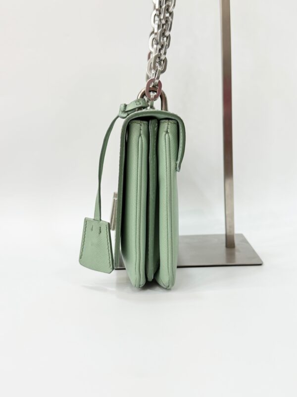 Prada Saffiano Lock Flap Chain - Image 7