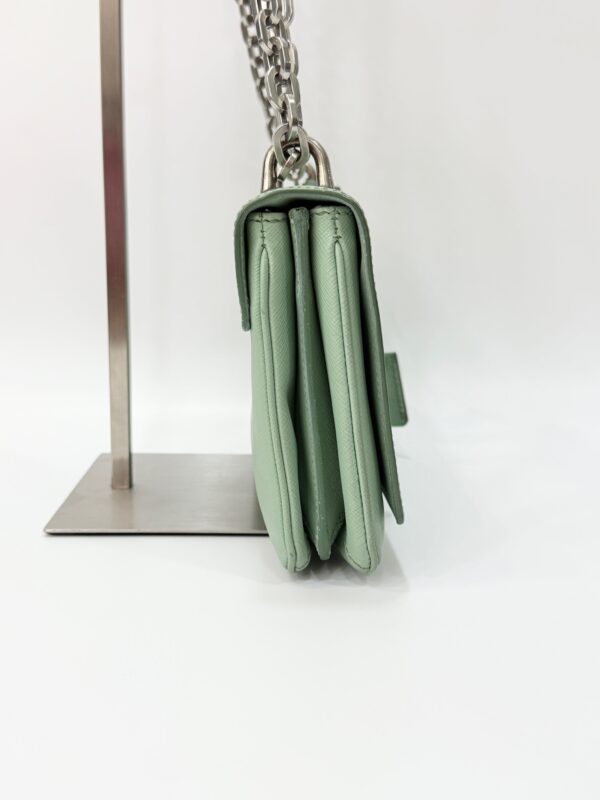 Prada Saffiano Lock Flap Chain - Image 6