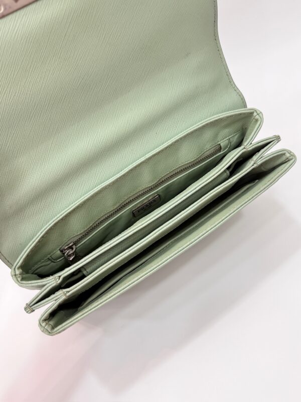 Prada Saffiano Lock Flap Chain - Image 12