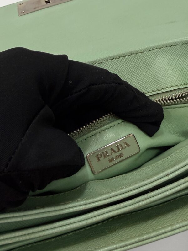 Prada Saffiano Lock Flap Chain - Image 10