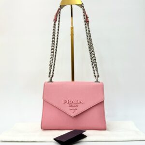 Prada Saffiano Flap Small Monochrome