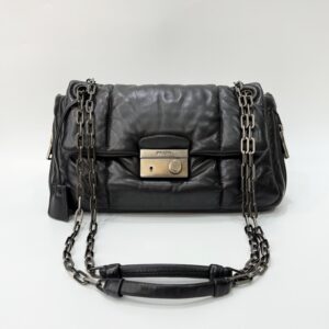 Prada BR5024 Bomber Nappa Leather Flap